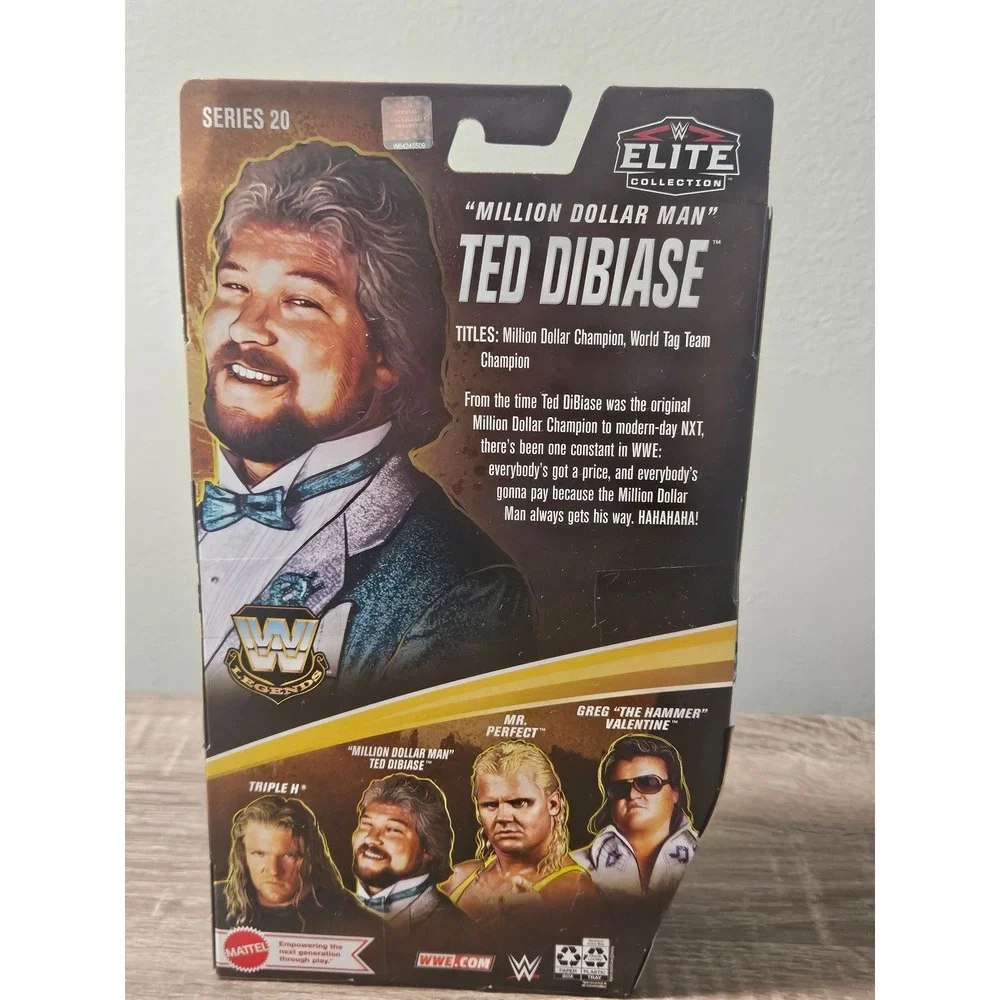 WWE Legends Series 20 Million Dollar Man Ted DiBiase Elite Mattel Action Figure